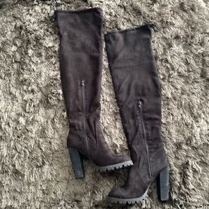 Thigh High Over The Knee Fashion Boots Block isit the Store